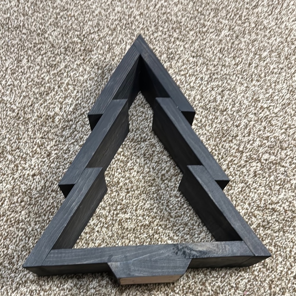 Black Christmas tree decoration